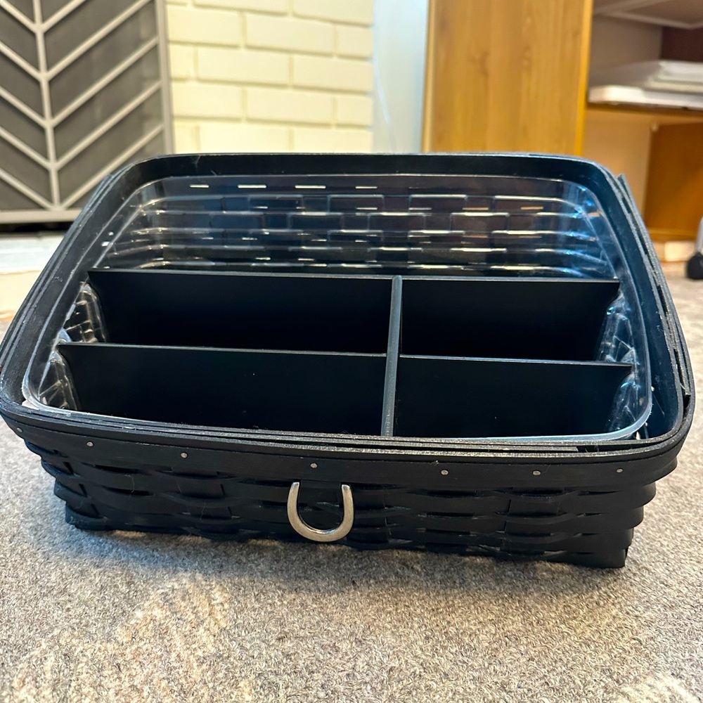 Longaberger Desktop Organizer BLACK
